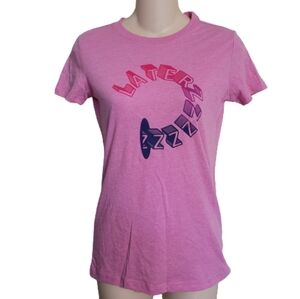 FREE STATE Laterz Pink Crew Neck Graphic Short Sleeve T-shirt Size Small NEW